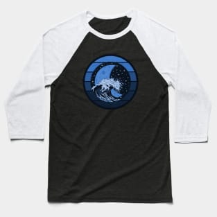 Blue Moon Wave Baseball T-Shirt